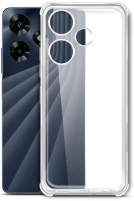 Чехол клип кейс BORASCO для Infinix Hot 30 противоударный прозрачный 72317 купить в