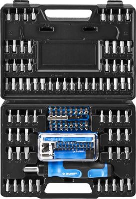 Отвертка с насадками Зубр Профессионал 25237-H129, 129 предметов