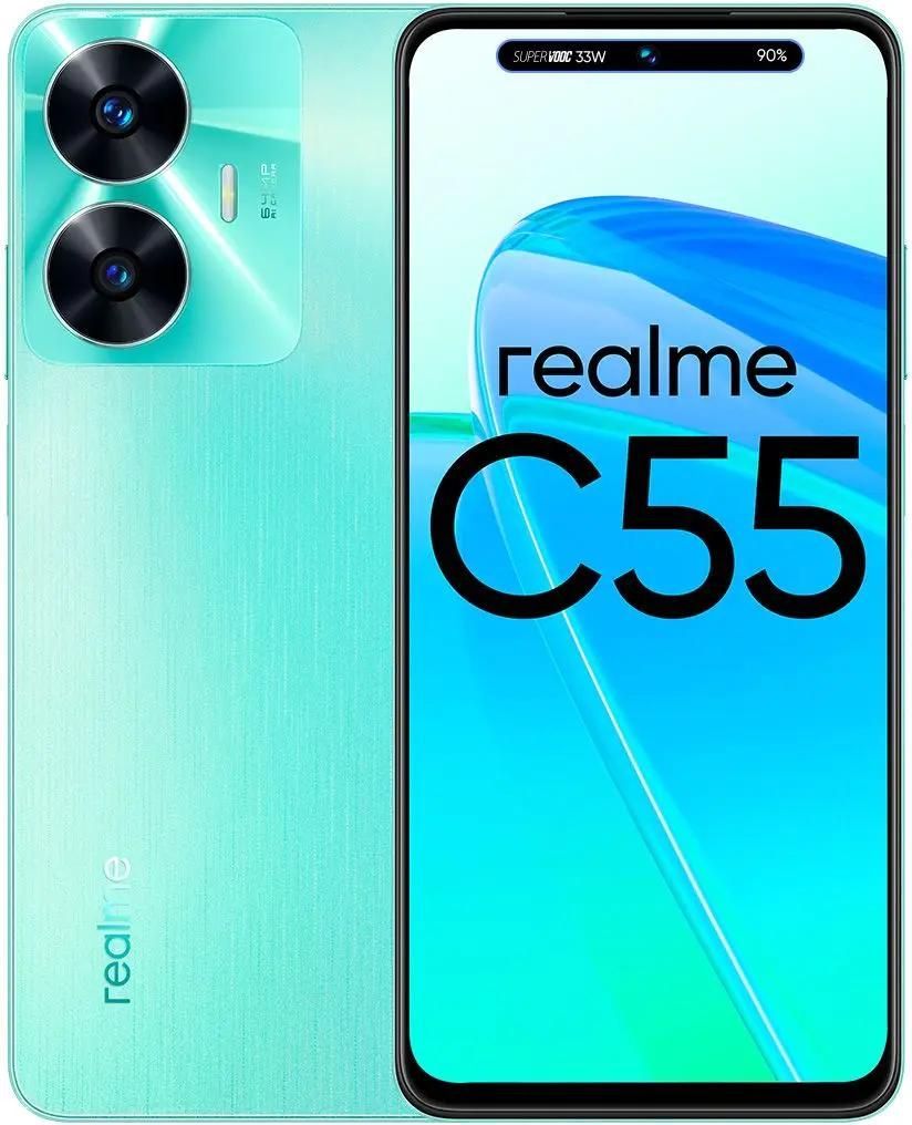 Смартфон REALME C55 8/256Gb, RMX3710, зеленый – купить в Ситилинк | 1918403