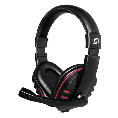 Гарнитура игровая Oklick HS-L380G ABADDON, для компьютера, мониторные, проводные, черный / красный [1100404]
