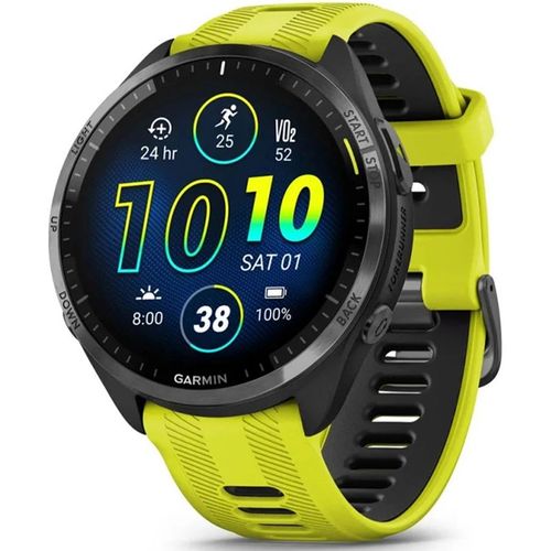 Смарт-часы Garmin Forerunner 965, 47мм, 1.4", черный/желтый/черный