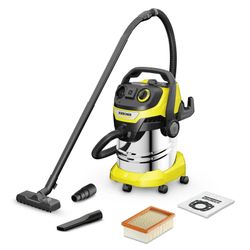 Изображение товара Пылесос строительный Karcher WD 5 P S V-25/5/22 - 1100 Вт, 25 л, розетка для инструмента Изображение товара Пылесос строительный Karcher WD 5 P S V-25/5/22 - 1100 Вт, 25 л, розетка для инструмента