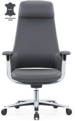 Кресло руководителя Cactus Cs-Lbk-Kyoto, кожа, до 120кг, черный