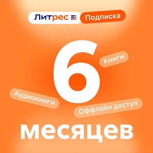 Подписка Литрес на 6 месяцев