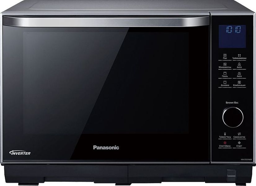 Микроволновая печь Panasonic NN-DS596MZPE, 1000Вт, 27л, серебристый /черный