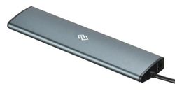 Хаб (разветвитель) Digma HUB-7U3.0-UC-G, серый