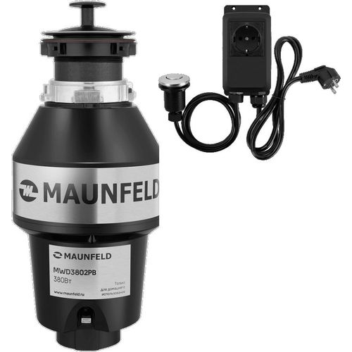 Измельчитель пищевых отходов MAUNFELD MWD3802PB 380Вт черный