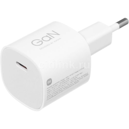 Сетевое зарядное устройство Xiaomi MDY-19-ED, USB-C, 33Вт, 3A, белый [bhr087leu]