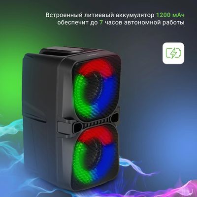 Колонка портативная Digma D-PS1505, 20Вт, черный [sp1505b] – купить в ...