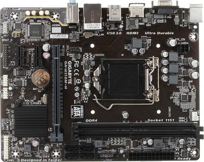 GIGABYTE GA H110M H LGA 1151 Intel H110 mATX Ret M00185288