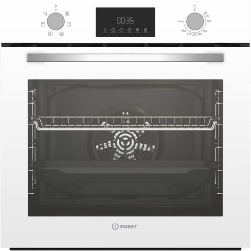 Духовой шкаф электрический Indesit IFE 3644 J WH, 72л, дверца с 2 стеклами, белый