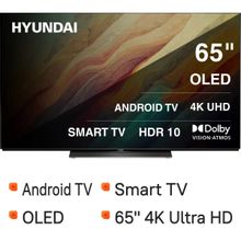Изображение товара 65-дюймовый OLED телевизор Hyundai H-LED65OBU7700 c 4K HDR Android TV Smart