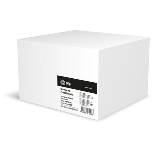 Фотобумага Cactus CS-MA6250500ED, для струйной печати, 500л, 250г/м2, белый, покрытие матовое