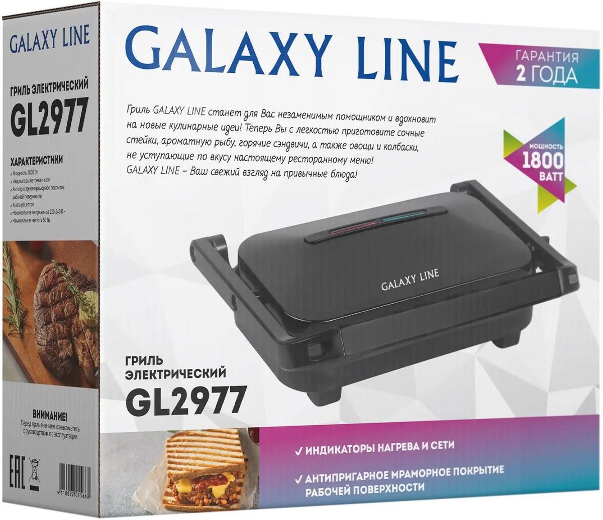 Электрогриль GALAXY LINE GL 2977, черный [гл2977л] – купить в Ситилинк |  1910558