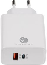 Изображение товара Сетевое зарядное устройство ZIBELINO MC-G-UA-QC-2 65 Вт USB-A и USB-C Изображение товара Сетевое зарядное устройство ZIBELINO MC-G-UA-QC-2 65 Вт USB-A и USB-C