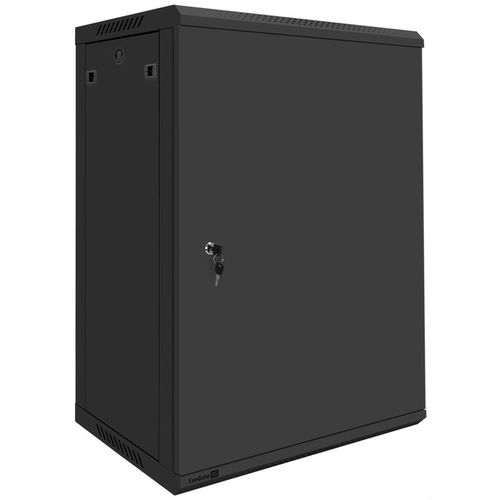 Шкаф коммутационный EXEGATE EC-WM-18U.450.M EX300260RUS настенный, металлическая передняя дверь, 18U, 600x901x450 мм