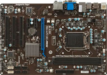 Материнская плата MSI PH61A-P35 (B3), LGA 1155, Intel H61(B3), ATX, Ret