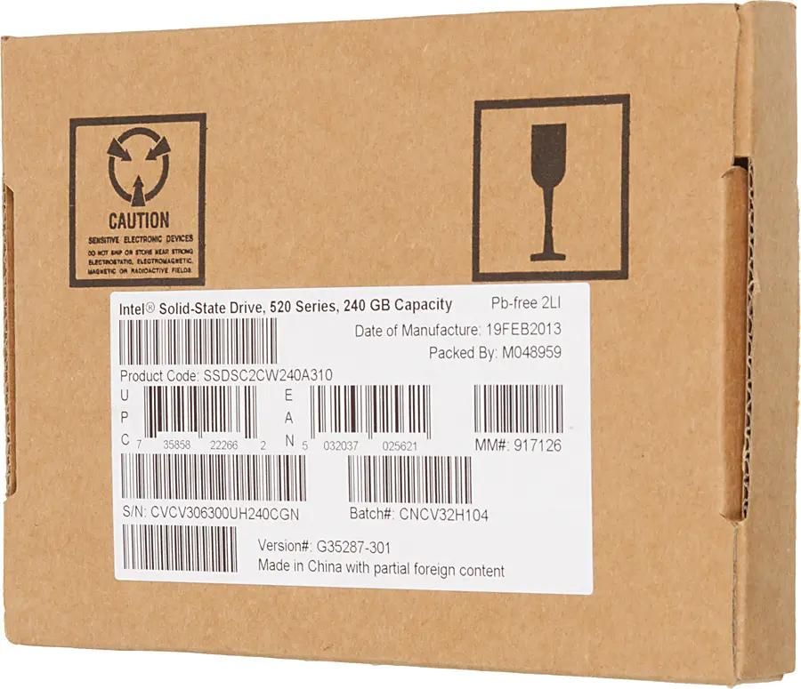 SSD Intel 520 Series SSDSC2CW240A310 240 2.5
