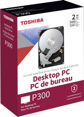 Жесткий диск Toshiba P300 HDWD220EZSTA,  2ТБ,  HDD,  SATA III,  3.5",  RTL