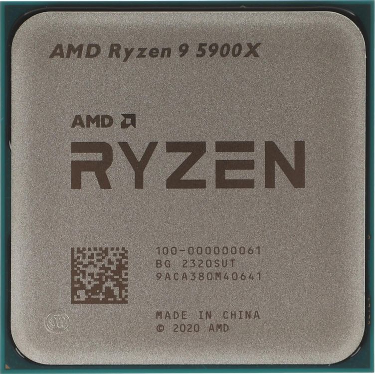 CPU RYZEN9 5900X Процессор AMD Ryzen 9 5900X, AM4, BOX (без кулера) [100