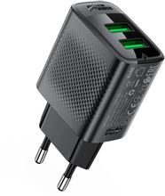 Изображение товара Сетевое зарядное устройство ACEFAST A86 2 USB-A 12 Вт 2.4 А черное