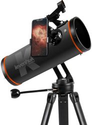 Телескоп LEVENHUK Nova Plus рефлектор d114мм fl500мм 228x серый, оранжевый