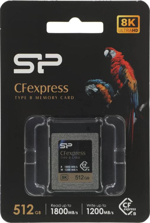 Карта памяти CFexpress Silicon Power 512 ГБ, 1800 МБ/с