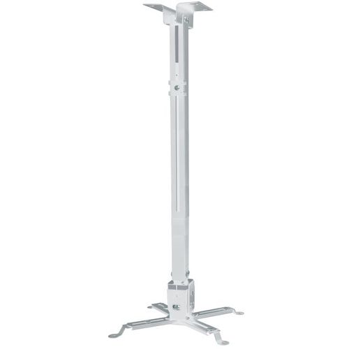 Кронштейн для проектора Buro PR04-100W, до 20кг, потолочный, поворот и наклон, белый