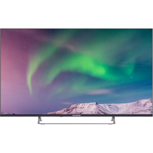 50" Телевизор POLARLINE 50PQ71STC-SM QLED, 4K Ultra HD, СМАРТ ТВ, Android, черный