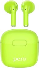 Изображение товара Наушники PERO TWS05 спортивные внутриканальные беспроводные Bluetooth зеленые