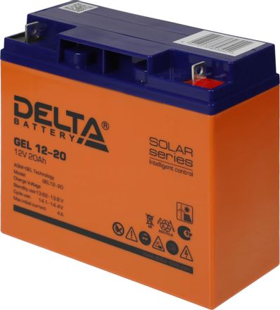 Аккумуляторная батарея Delta GEL 12-20 для ИБП,  12В,  20Ач