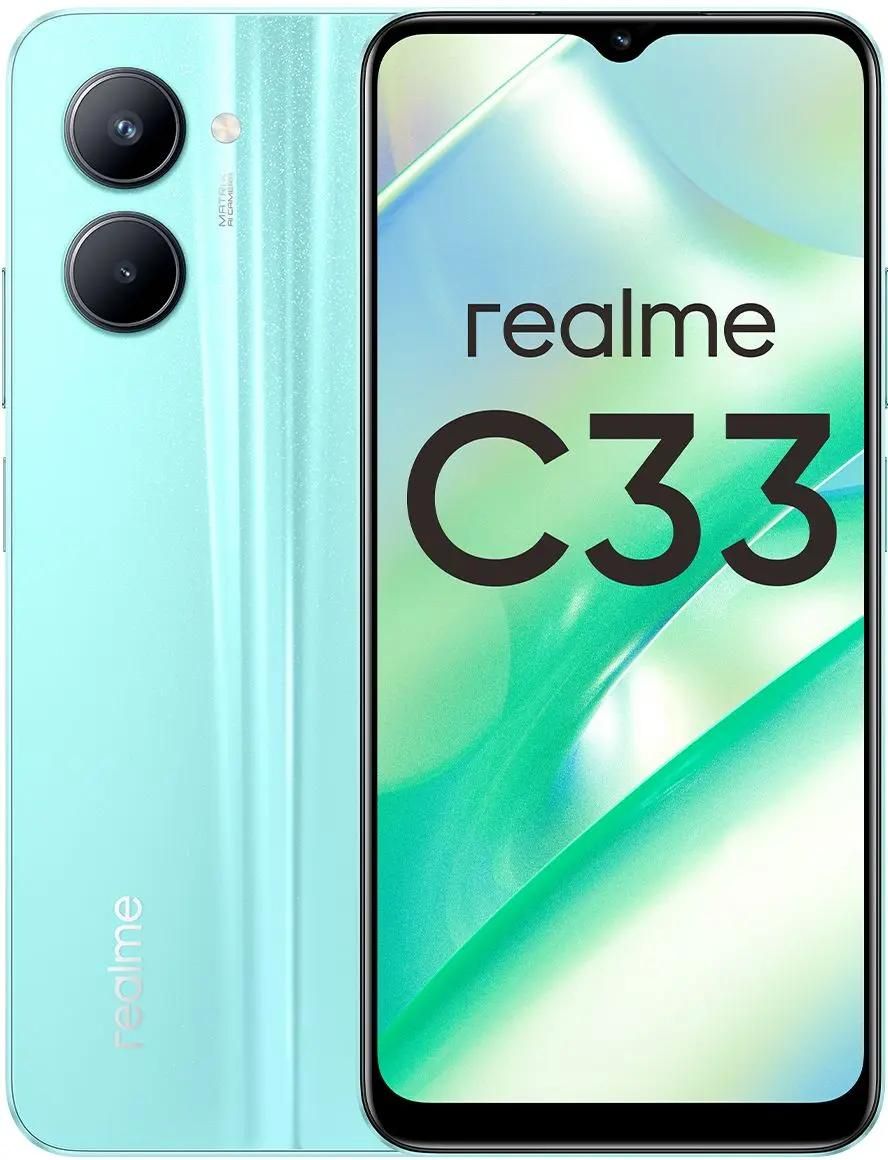 Смартфон REALME C33 4/128Gb, голубой – купить в Ситилинк | 1864048