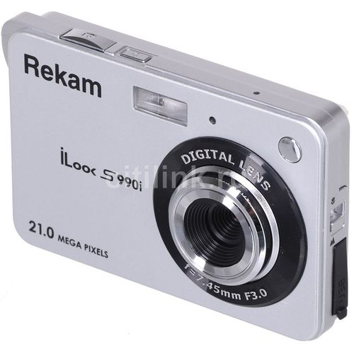 Цифровой компактный фотоаппарат Rekam iLook S990i, серебристый