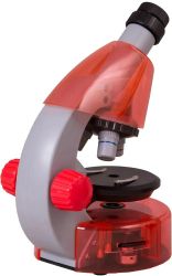 Микроскоп LEVENHUK LabZZ M101, световой/оптический/биологический, 40-640x, на 3 объектива, апельсиновый
