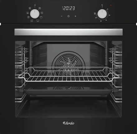 Духовой шкаф электрический Ardo BO28EB2, 79л, дверца с 3 стеклами, черный