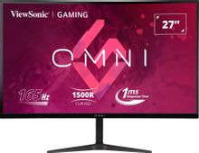 Изображение товара 27" Монитор ViewSonic VX2718-2KPC-MHD, 2560x1440, VA, 165Гц, 2хHDMI, 1хDP, изогнутый, черный