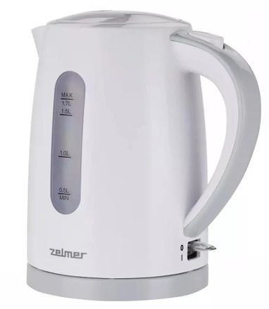 Чайник электрический Zelmer ZCK7616S, 1.7л, пластик