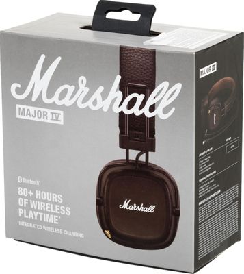 Наушники MARSHALL Major IV, 3.5 мм/Bluetooth, накладные, коричневый ...