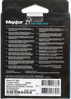 SSD Seagate Maxtor YA240VC1A001 240 2.5
