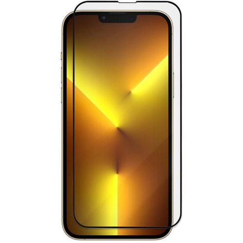 Защитное стекло для экрана ZIBELINO для Apple iPhone 13 Pro Max/14 Plus антиблик, 3D, 1 шт, черный [ztg-3d-apl-13pro-max-blk]