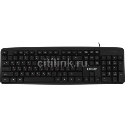 Клавиатура Defender Astra HB-588, проводная, USB, мембранная, черный [45588]