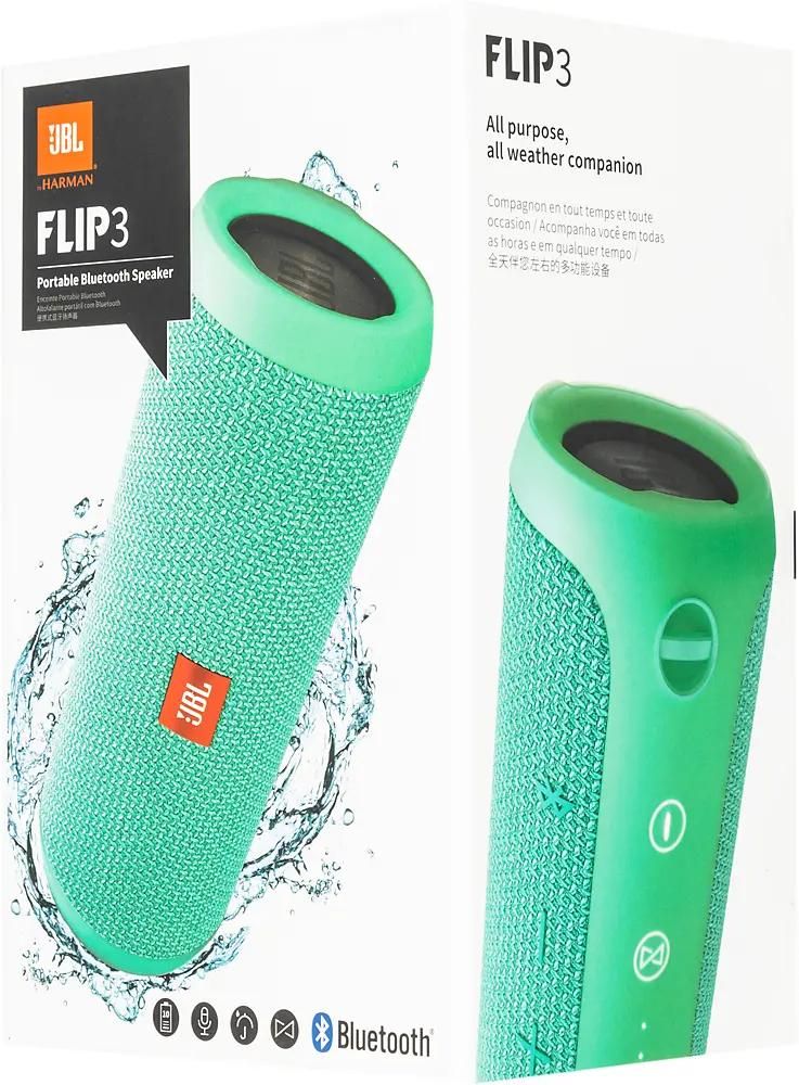 Jbl harman flip 3 portable hotsell bluetooth speaker