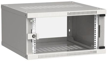 Шкаф коммутационный ITK Linea WE LWE3-06U66-GF настенный, стеклянная передняя дверь, 6U, 600x320x600 мм