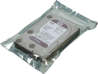 Жесткий диск WD Purple WD40PURZ, 4ТБ, HDD, SATA III, 3.5