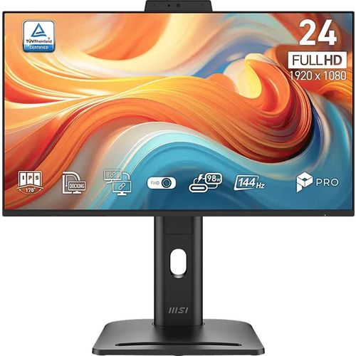 23.8″ Монитор MSI Pro MP245PDG E14, 1920×1080, IPS, 144Гц, 1хHDMI, 1хDP, черный [9s6-3pf39m-005]