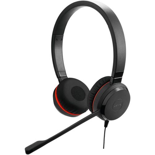 Гарнитура Jabra Evolve 20 SE, для контактных центров, накладные, проводные, черный [4999-823-369]