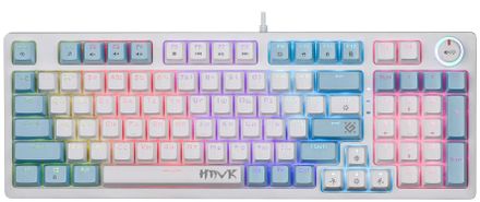 Клавиатура Defender Hawk GK-418, проводная, USB, механическая, белый [45421]