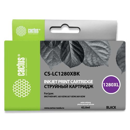 Картридж Cactus CS-LC1280XBK, черный / CS-LC1280XBK