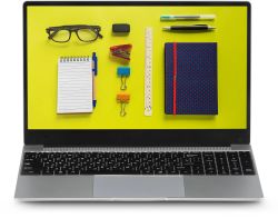 Ноутбук AZERTY Story RB-1550, 15.6", IPS, Intel Celeron N5095, 4-ядерный, 8ГБ DDR4, 1ТБ SSD,  Intel UHD Graphics,  серебристый