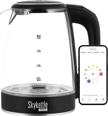 Чайник электрический RED solution RK-G200S SkyKettle, 2200Вт, прозрачный и  черный – купить в Ситилинк | 1977700